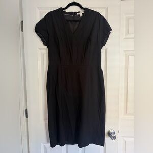 Banana Republic Classic Black Midi Dress